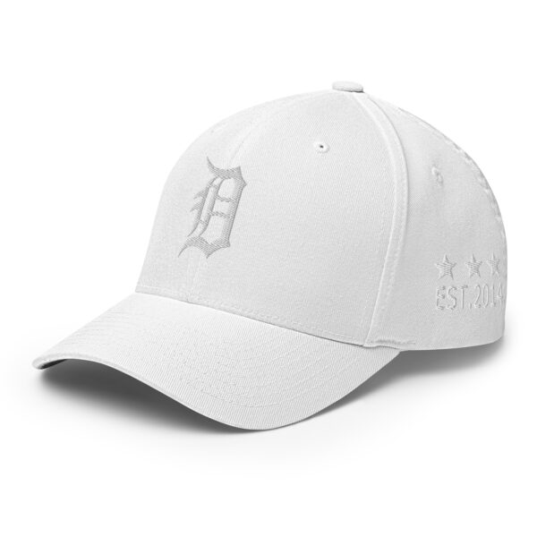 KS3 | Detroit Fitted Structured Twill Cap | White/ White | S/M, L/XL