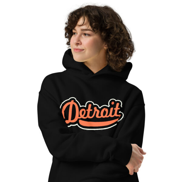KS3 | Detroit Unisex Oversized Hoodie | Black