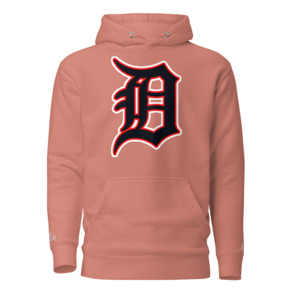 KS3 | Detroit "D" Unisex Premium Hoodie | Cotton Heritage | Dusty Rose