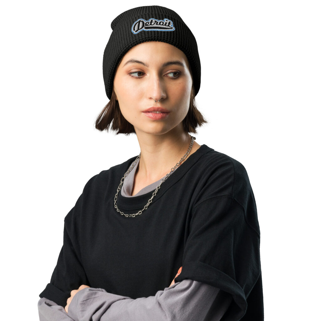 KS3 | Detroit Waffle Beanie Skullcap | Black