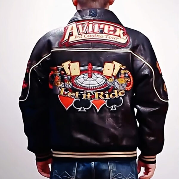 Avirex Limited Edition "Let it Ride" Premium Leather Bomber Jacket | 1St Casino Tour Edition