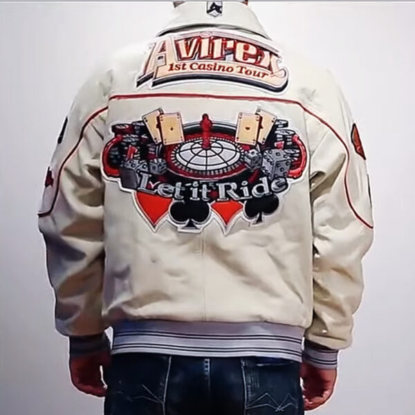 Avirex Limited Edition "Let it Ride" Premium Leather Bomber Jacket | 1St Casino Tour Edition