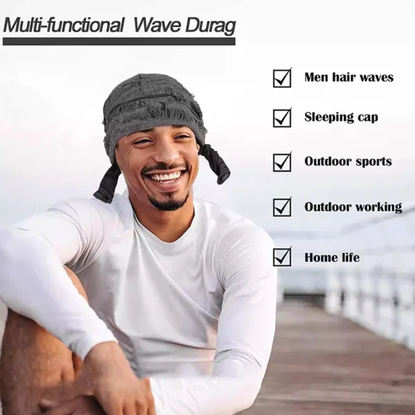 New Men Punk Style Cotton Durag | Du-Rag | Headband