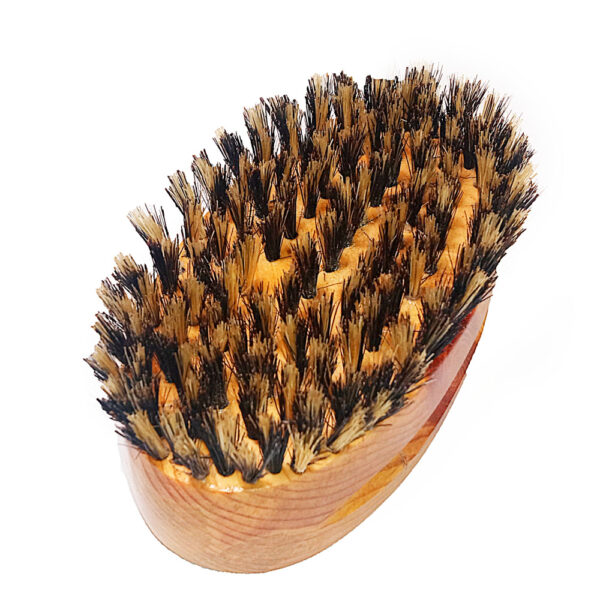 Old Men’s Gold Oval 360 Wave Brush | True Medium Hard Wave Brush | KS3 -133-CS
