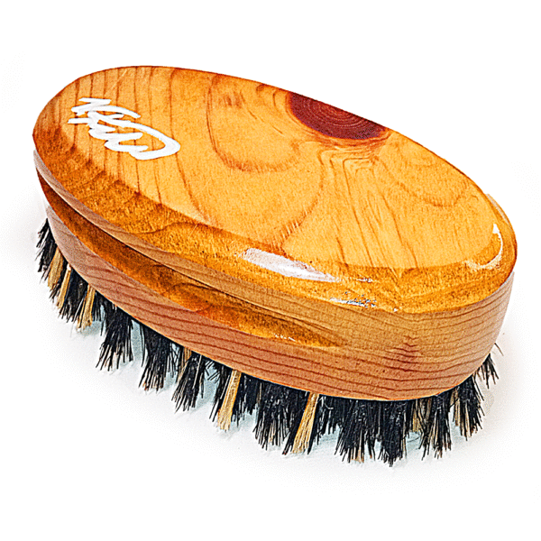 Old Men’s Gold Oval 360 Wave Brush | True Medium Hard Wave Brush | KS3 -133-CS