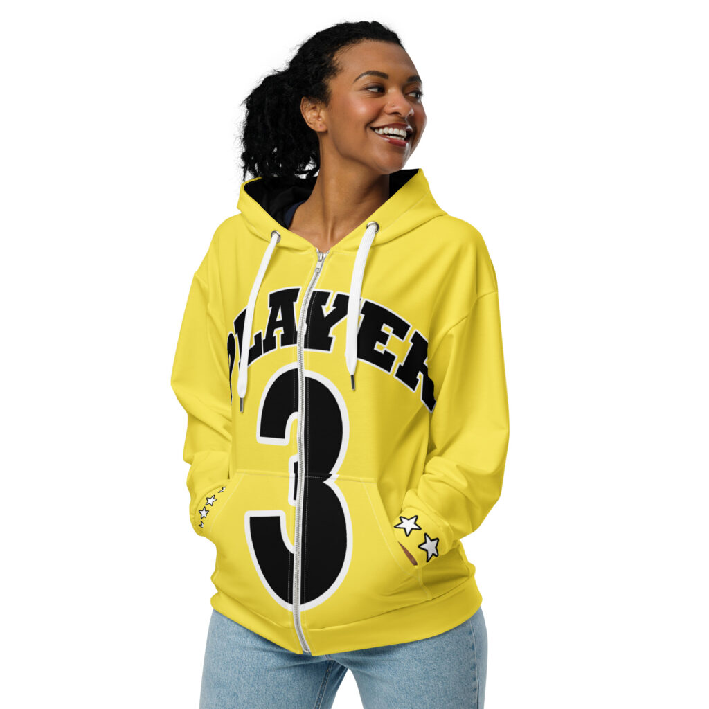 Player 3 Zip-Up Hoodie - Paris Daisy