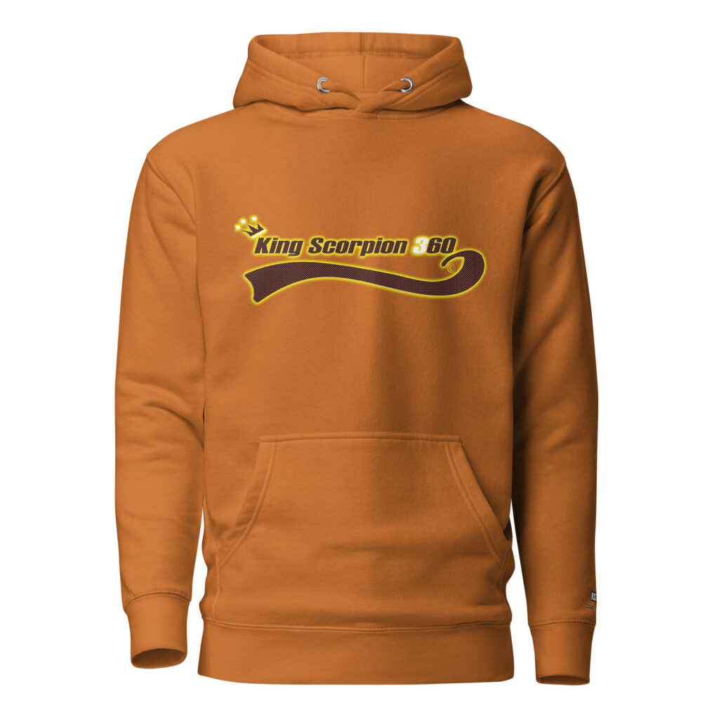 King Scorpion 360 Cotton Unisex Hoodie | Burnt Orange S-3XL