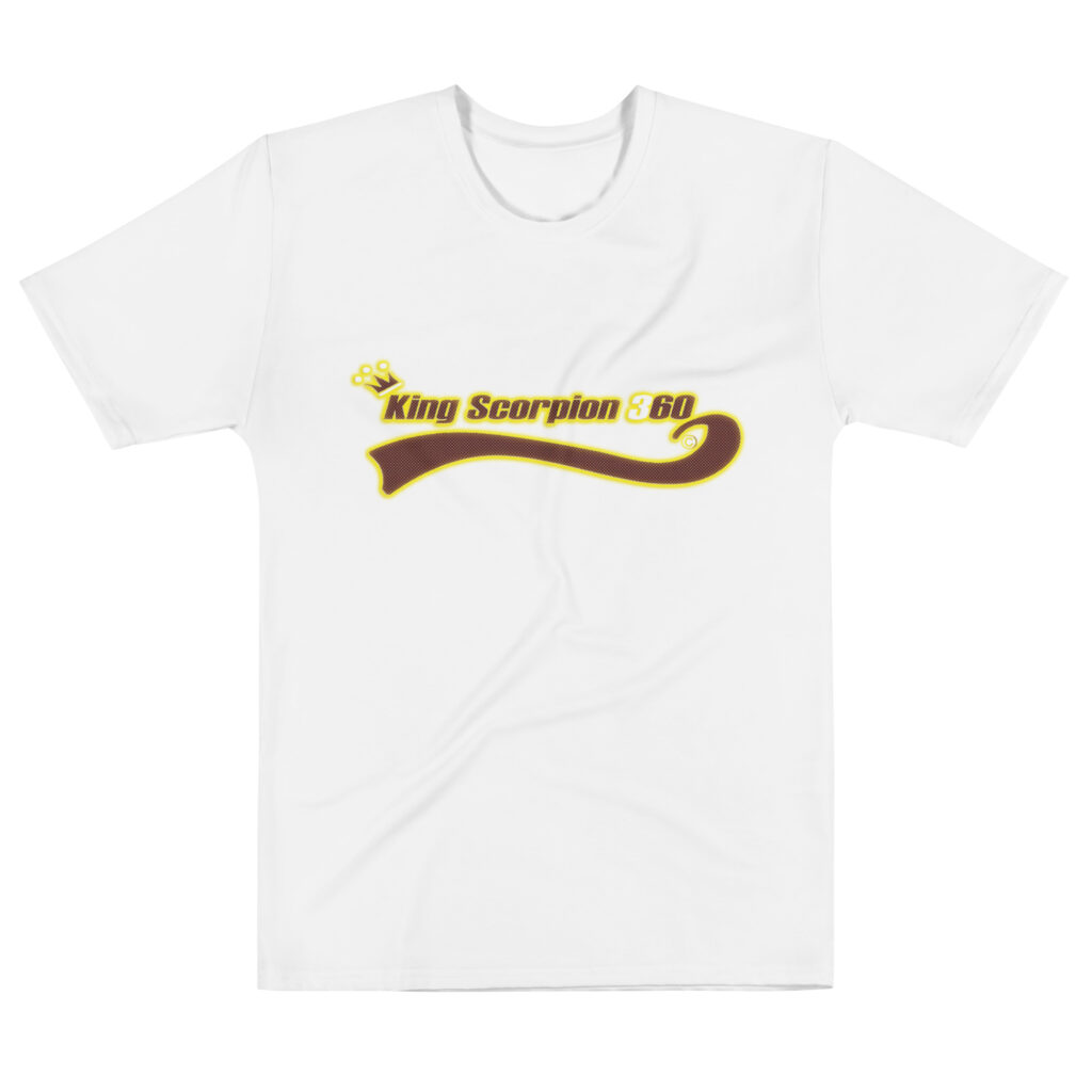 King Scorpion 360 Men&rsquo;s Cotton Crew Neck T-Shirt | White