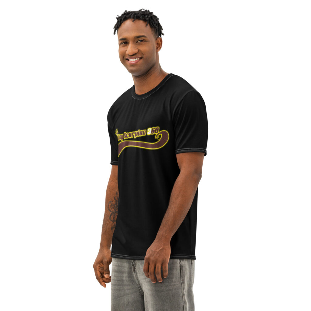 King Scorpion 360 Men’s Cotton Crew Neck T-Shirt | Black