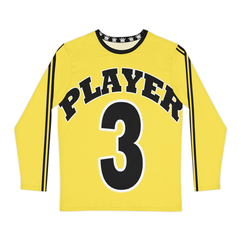Player 3 Long Sleeve Shirt XS-4XL | Yellow/Black
