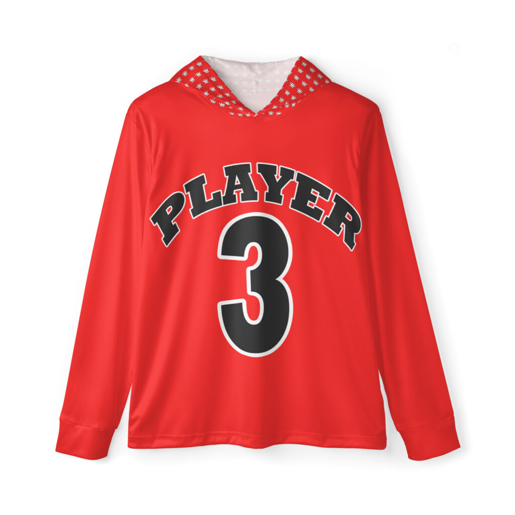 Player 3 Sports Warmup Hoodie/ Red XS-4XL