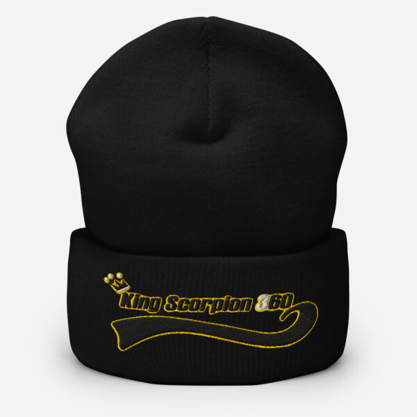 King Scorpion 360 Cuffed Beanie | Black