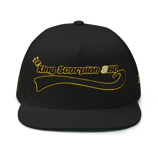 King Scorpion 360 Flat Bill Cap | Black
