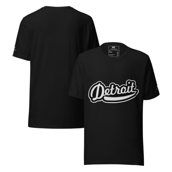 Black Cotton Detroit Unisex T-Shirt | XS-5XL by K.S.3.