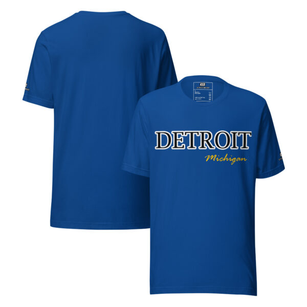 Blue Cotton Detroit Unisex T-Shirt | S-3XL by K.S.3.