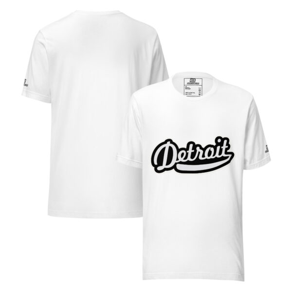 White/Black Cotton Detroit Unisex T-Shirt | XS-5XL by K.S.3.