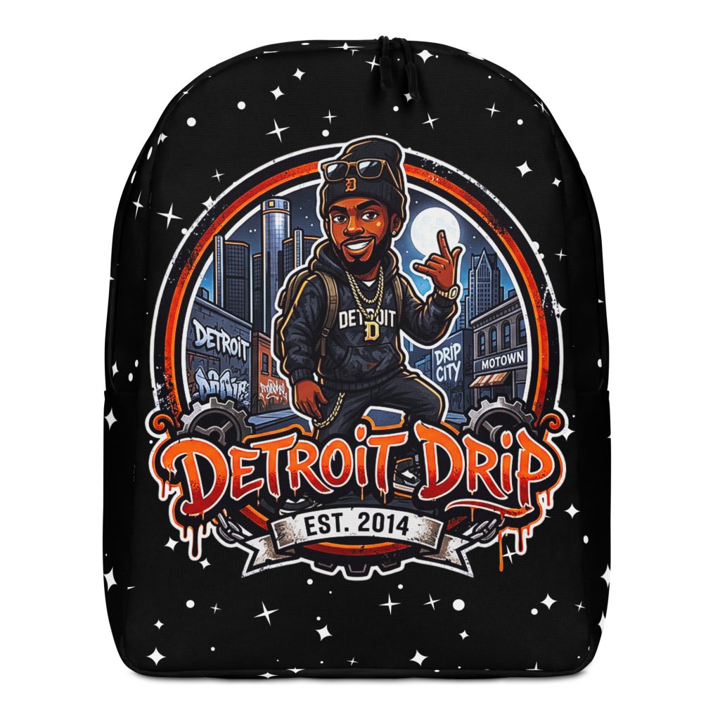 Detroit Drip Black Camo Mini Waterproof Backpack | KS3-00021