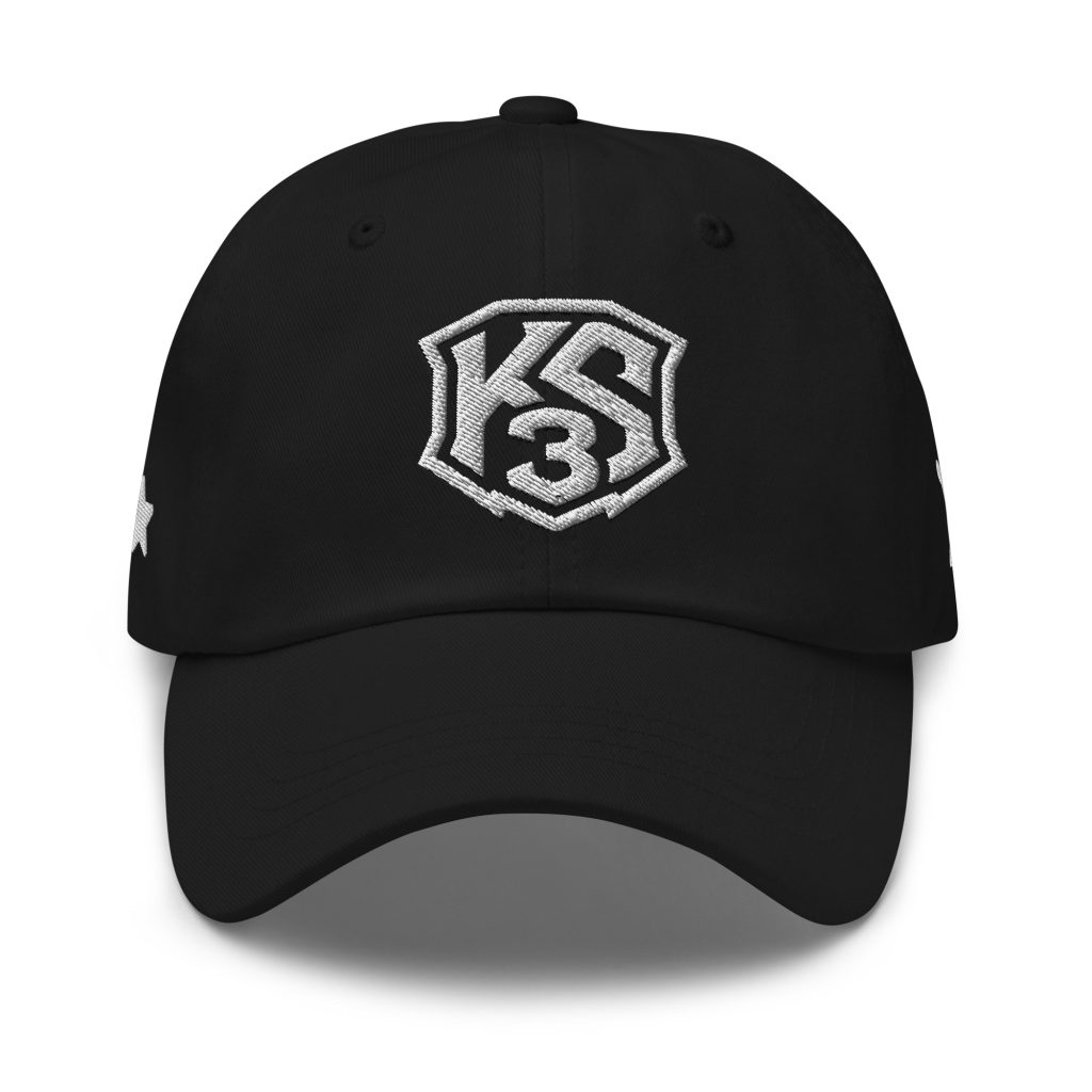 K.S.3. King Scorpion 360 Adjustable Classic Dad Hat - Black
