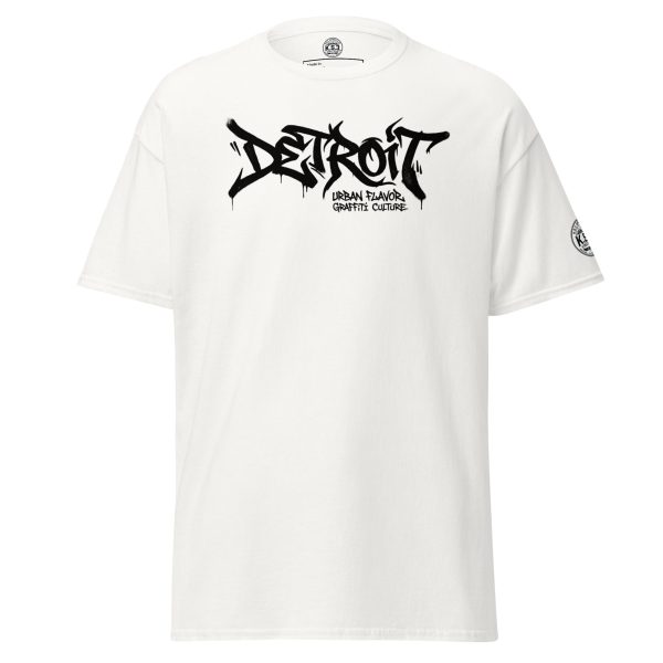 S - 5XL Detroit Drip Classic White Cotton Unisex T-Shirt | White - WCT-01740#