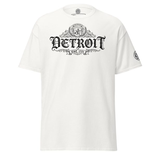 S - 5XL Detroit Drip Classic White Cotton Unisex T-Shirt | White - WCT-01860#