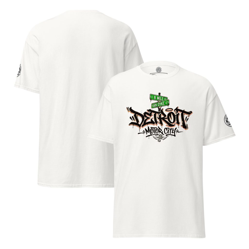 Detroit 313 Motor City Classic White Cotton Unisex T-Shirt | White S - 5XL - 01720#