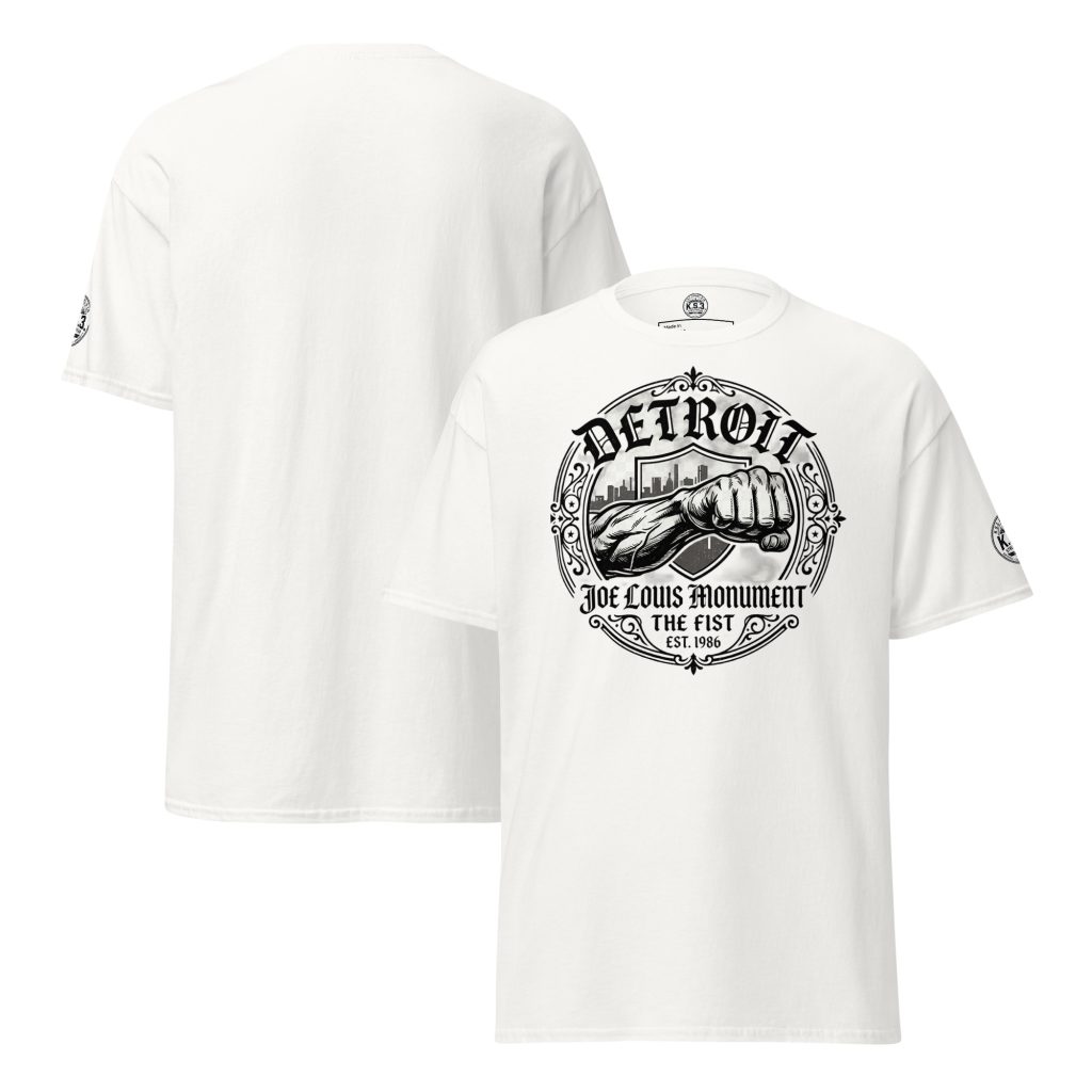 S - 5XL Detroit Drip Classic White Cotton Unisex T-Shirt | White - WCT-01830#