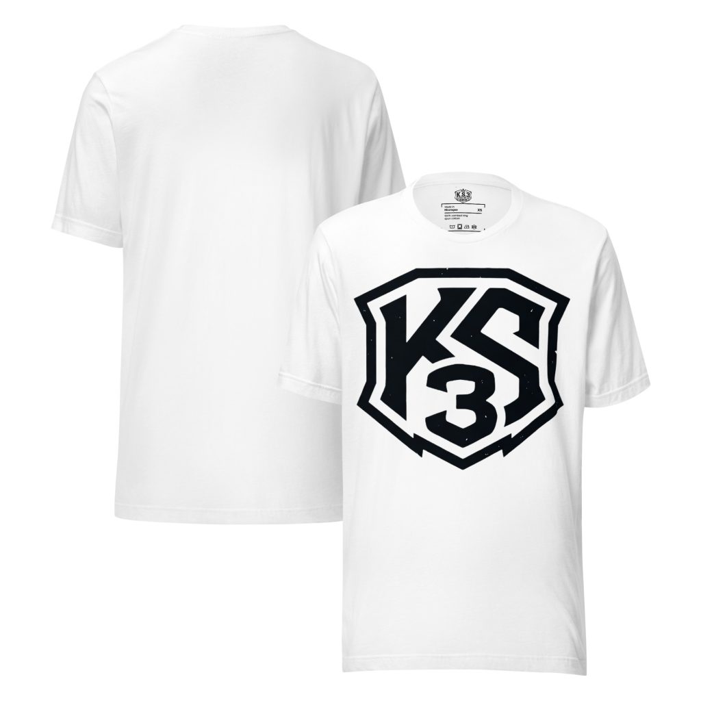 K.S.3. 100% Cotton Unisex T-shirt XS-5XL