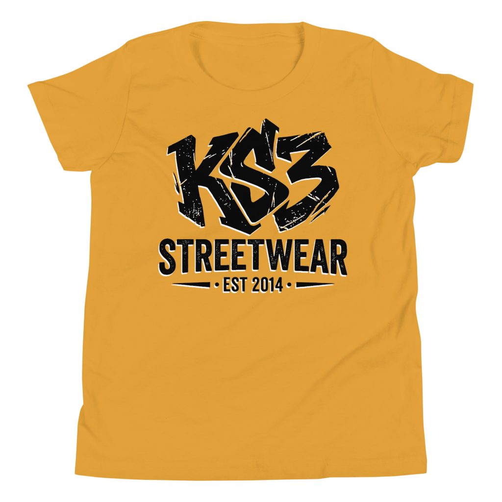 K.S.3. Streetwear Youth Short Sleeve Cotton T-Shirt | S - XL