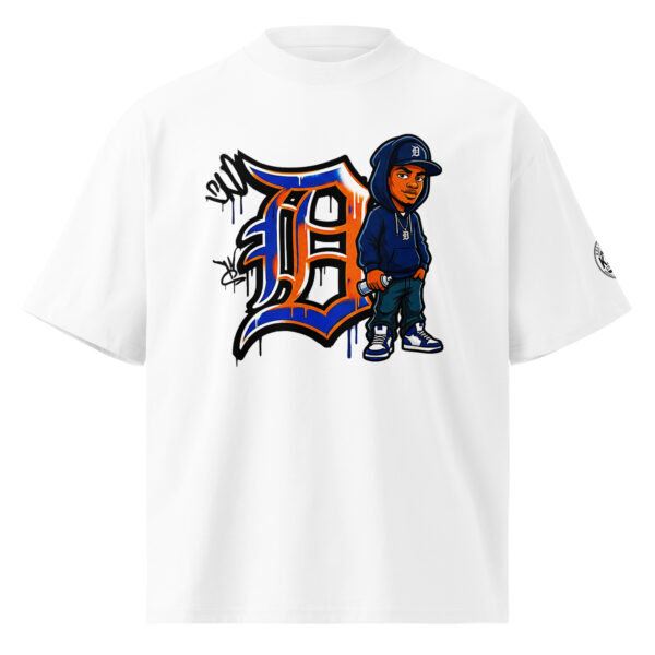 S - 2XL Detroit Graffiti Unisex Organic Oversized High Neck T-shirt | OT-0010#