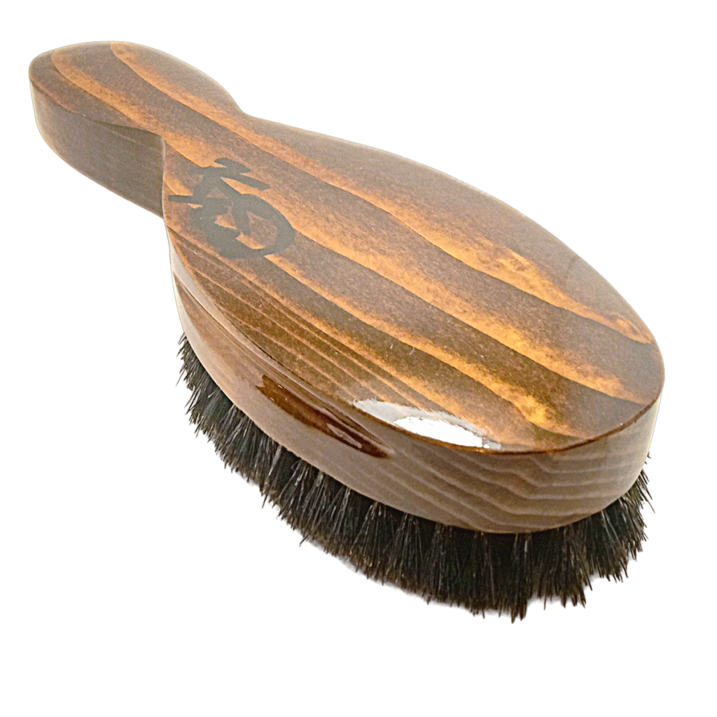 King Scorpion 360 Mahogany Short Handle 360 Wave Brush | Medium Hard